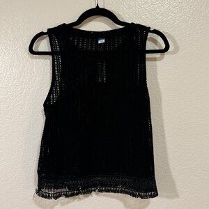 Old Navy Crochet Tank Top | Black | New With Tags | M